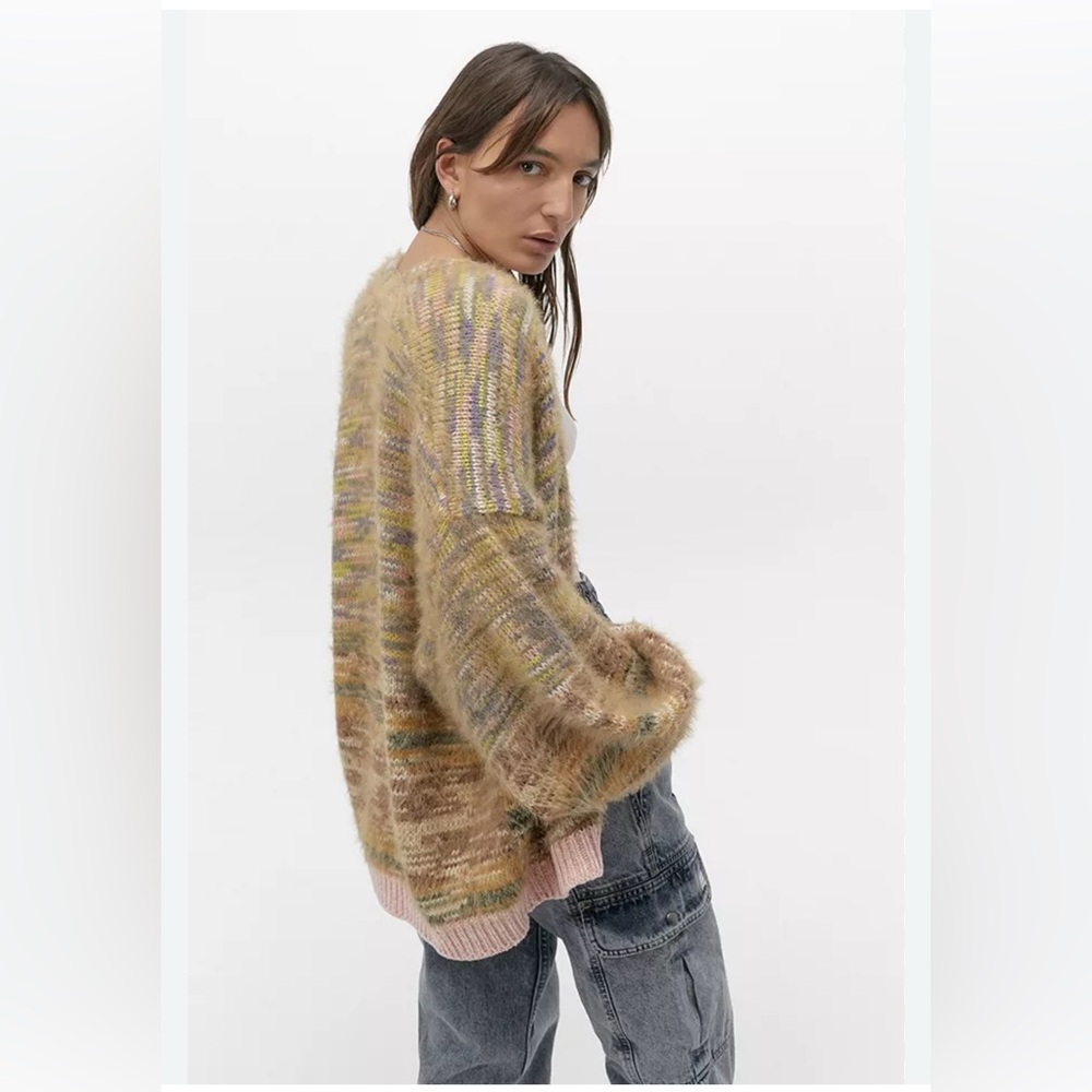 Urban outfitters Kimchi Blue multi color slouchy cardigan size M